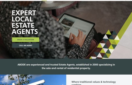 abode estate agents screenshot